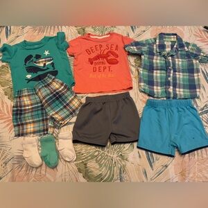 9 months bundle baby boys summer spring clothes LOT